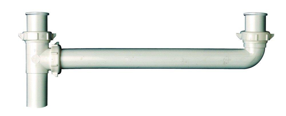 Keeney White Slip Joint x Direct Connect End Outlet Waste in White 