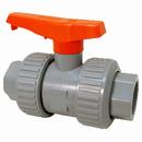 2 in. CPVC Ball Valve EPDM 250# PSI, Schedule 80, True Union, Universal Socket and FNPT, Full Port, Lever Handle