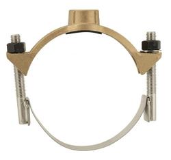 8 x 3/4 in. FIPT Brass Single Strap Saddle