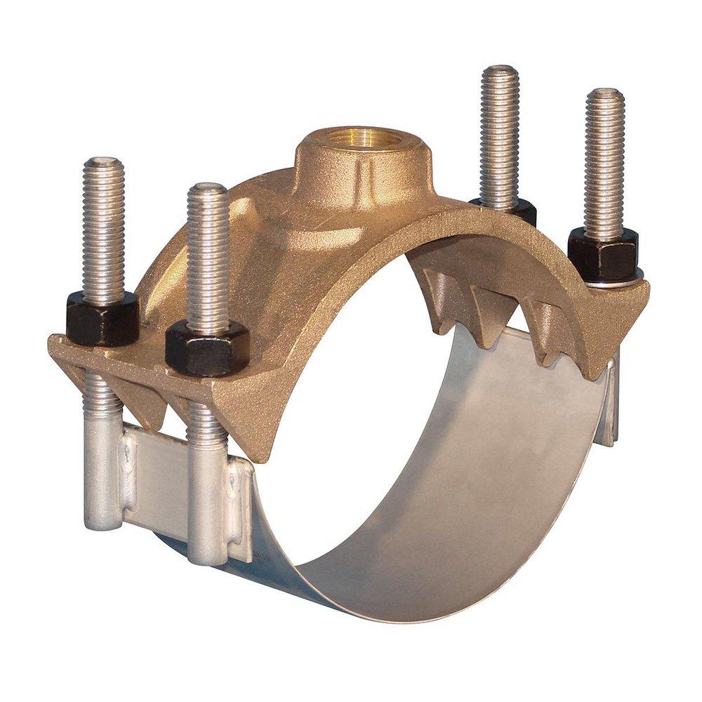 Ford Meter Box CC Double Strap Brass Saddle 