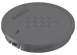 Round Water Meter Solid Plastic Lid