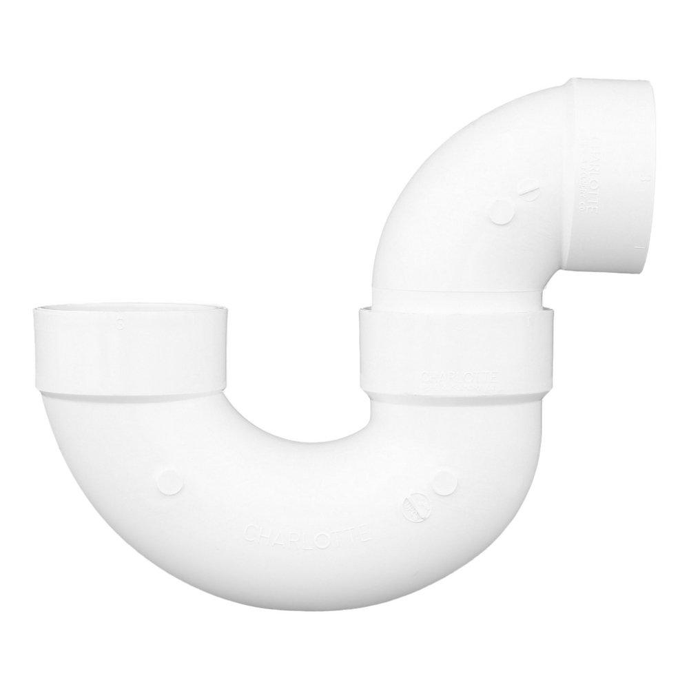 White PVC DWV P-Trap 
