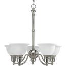 Progress Lighting Brushed Nickel 100W 5-Light Medium E-26 Incandescent Chandelier 