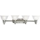 Progress Lighting Brushed Nickel 37-1/2 in. 100W 4-Light Bath Light 