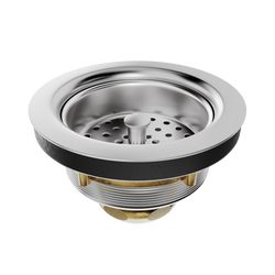 3 in. Forged Brass and Rubber Basket Strainer