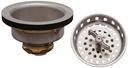 3 in. Rubber, Stainless Steel and Zinc Basket Strainer