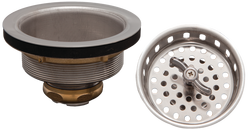 3 in. Rubber, Stainless Steel and Zinc Basket Strainer
