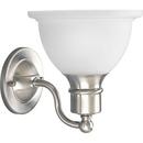 Progress Lighting Brushed Nickel 7-5/8 in. 100W 1-Light Bath Light 