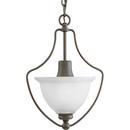 Progress Lighting Antique Bronze 75W 1-Light Foyer or Convertible Hanging Combo Fixture 