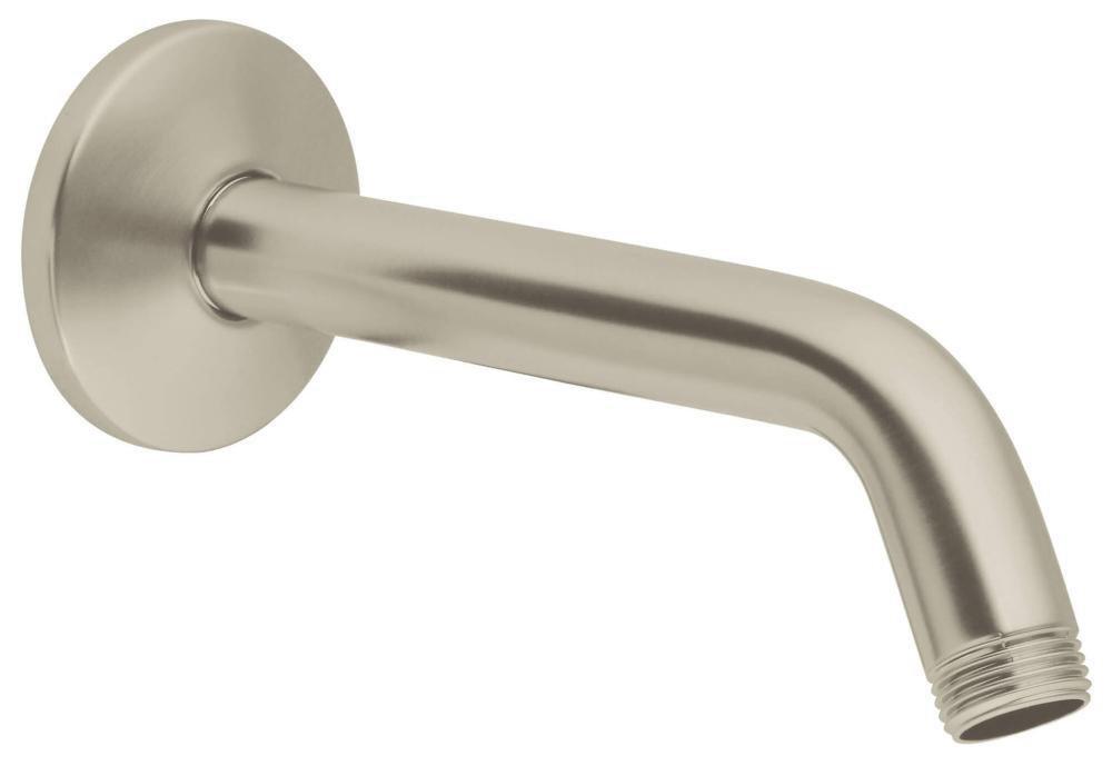 GROHE Brushed Nickel Metal Shower Arm 