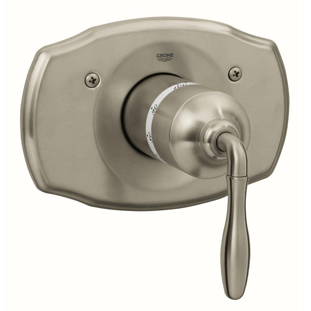 GROHE Brushed Nickel Single Handle Bathtub & Shower Faucet (Trim Only) 