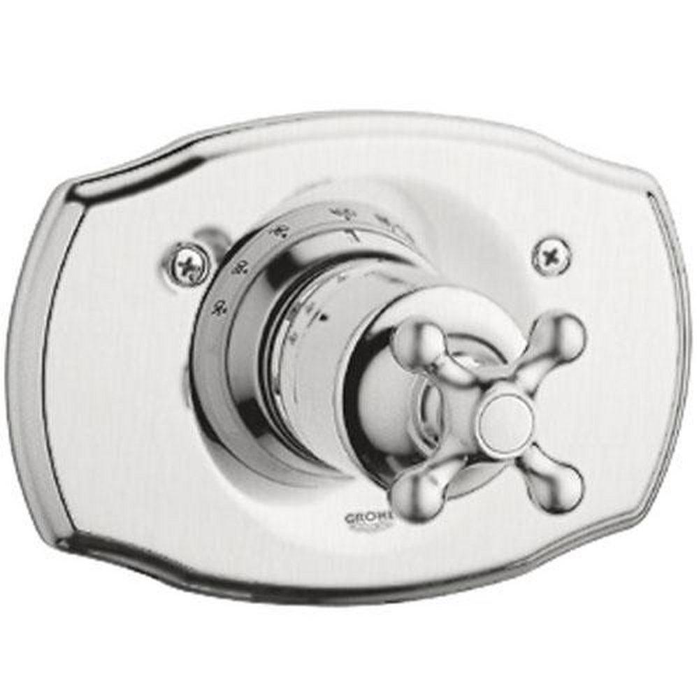 GROHE Brushed Nickel Infinity Finish&trade; Single Handle Bathtub & Shower Faucet (Trim Only) 