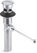 KOHLER Polished Chrome Pop-Up Lavatory Drain with Overflow Exposed 