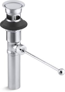 2-1/8 x 4 in. Bathroom Sink Drain in Polished Chrome