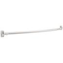 1 in. x 60 in. Curved Shower Rod with Bracket in Bright Stainless Steel