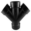 Black ABS DWV Double Wye 
