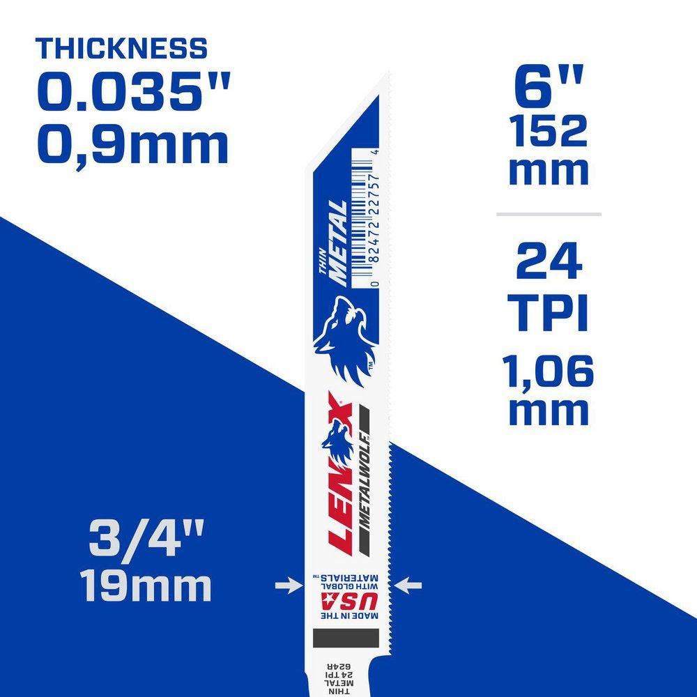 LENOX 6 in. Reciprocating Saw 