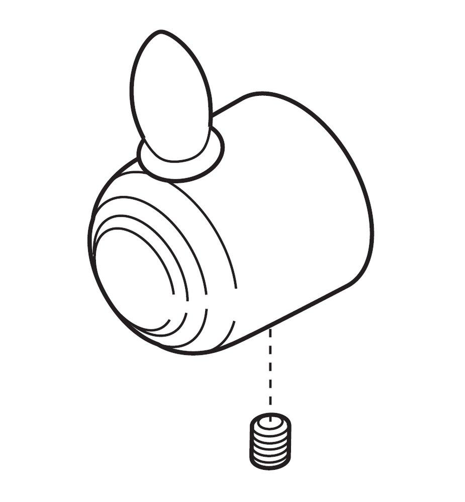 Delta Faucet Chrome *CVR* D-VICTORIAN HDL W/ SET SCRW 