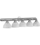 Quorum International Satin Nickel 60W 5-Light Medium E-26 Base Vanity Light 