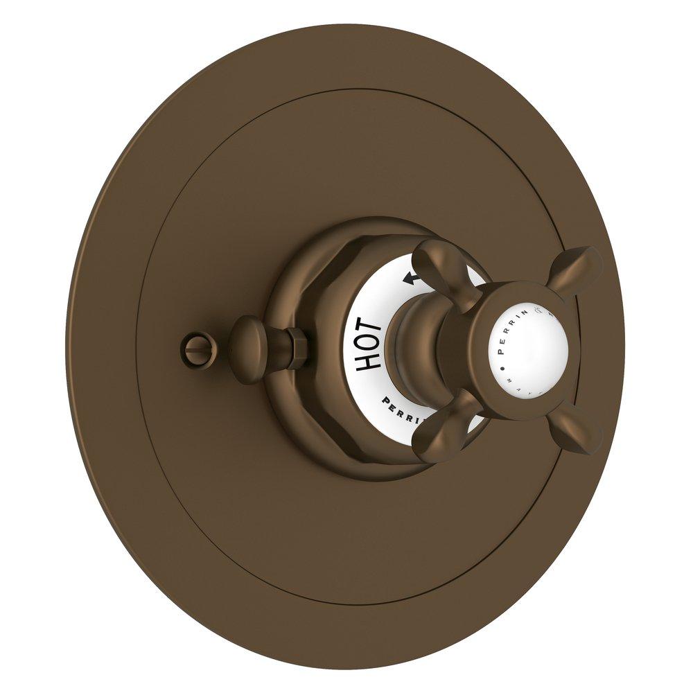 Perrin & Rowe&reg; English Bronze Single Handle Bathtub & Shower Faucet (Trim Only) 