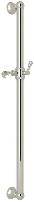 36 in. Grab Bar with Slider in Polished Nickel