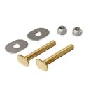 5/16 x 2-1/4 in. Brass Plated Closet Bolts with Nickel Plated Oval Washers
