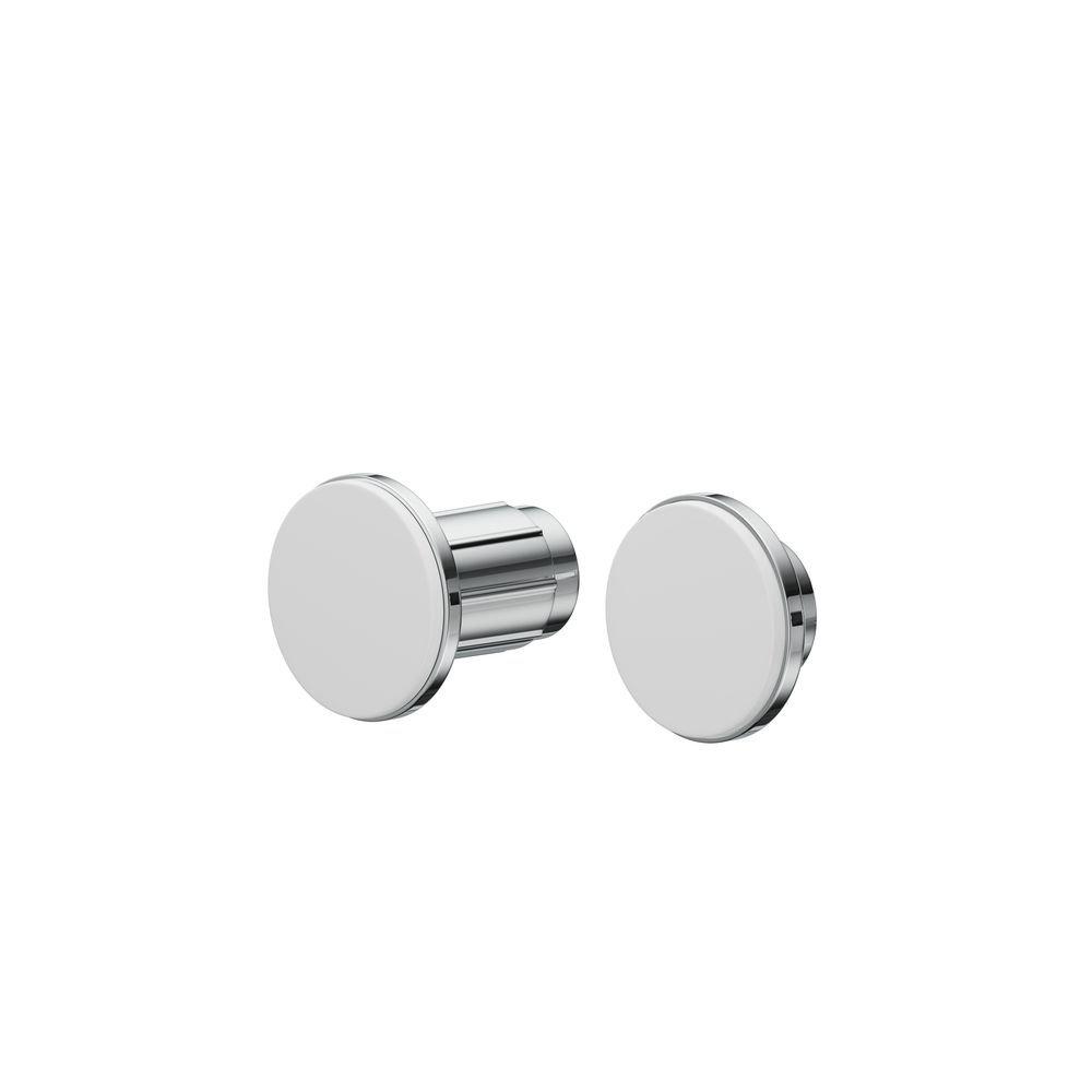 PROFLO&reg; Polished Chrome Shower Rod Holder Kit in Polished Chrome 
