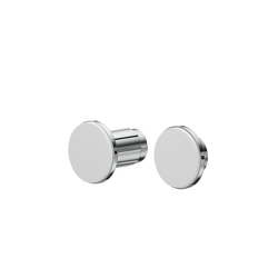 Plastic Shower Rod Holder Kit in Polished Chrome