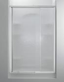 Sterling Silver 65-1/2 x 48 in. Shower Door with Rain Glass 