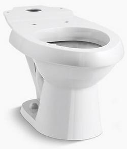 1.6 gpf Elongated Toilet Bowl in White