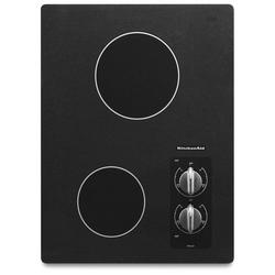 2 Burner Radiant Cooktop in Black