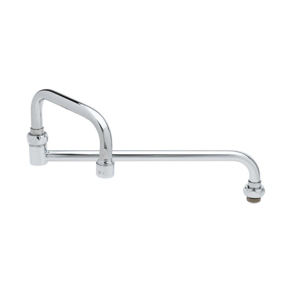 T&S Brass Chrome Plated 18 in. Double Joint Swing Nozzle 