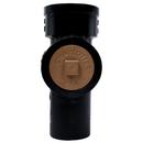 Black Spigot x Hub x FNPT Service Cast Iron Wash Test Tee with SC Plug 