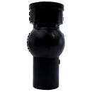 Black Spigot x Hub x FNPT Service Cast Iron Wash Test Tee with SC Plug 