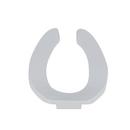Zurn White Plastic Elongated Open Front Less Cover Toilet Seat 
