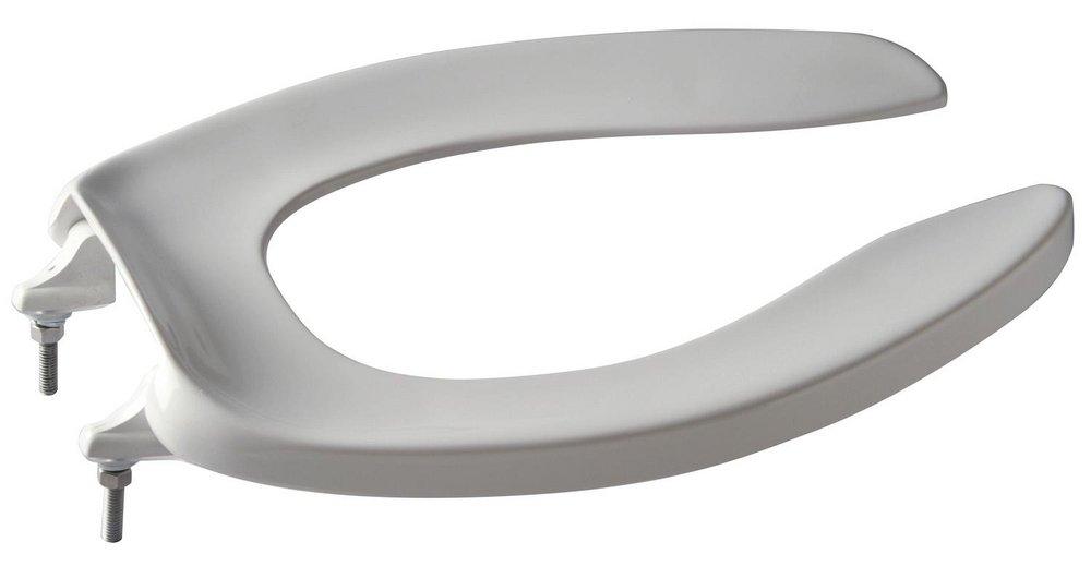Zurn White Elongated Open Front Toilet Seat 