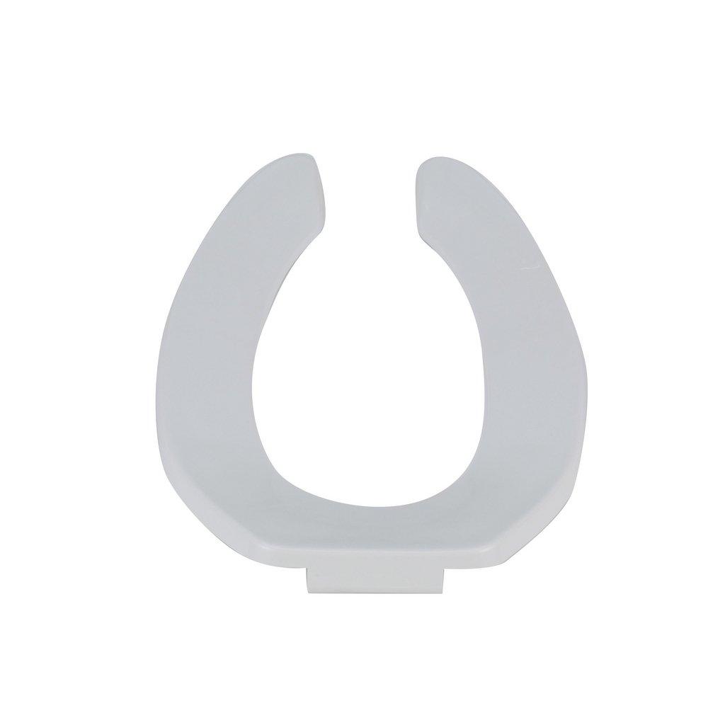 Zurn White Elongated Open Front Toilet Seat 