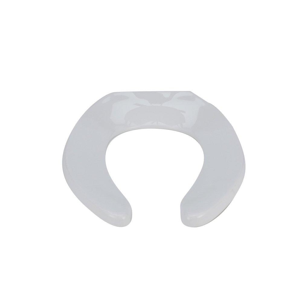 Zurn White Elongated Open Front Toilet Seat 