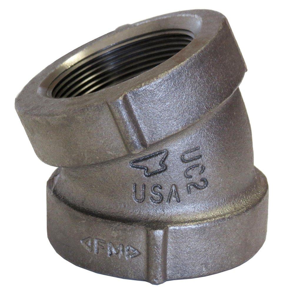 FNPT 125# Domestic Cast Iron 22-1/2 Degree Elbow 