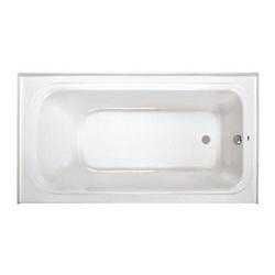 66 in. x 36 in. Soaker Alcove Bathtub with Left Drain in White