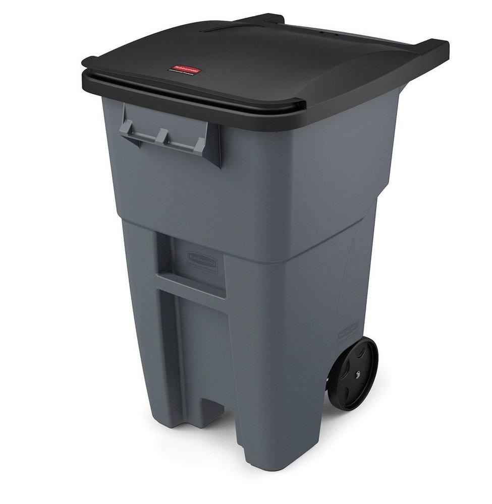 Rubbermaid Grey 39-29/50 x 30-2/25 in. Plastic Rollout Container in Grey 