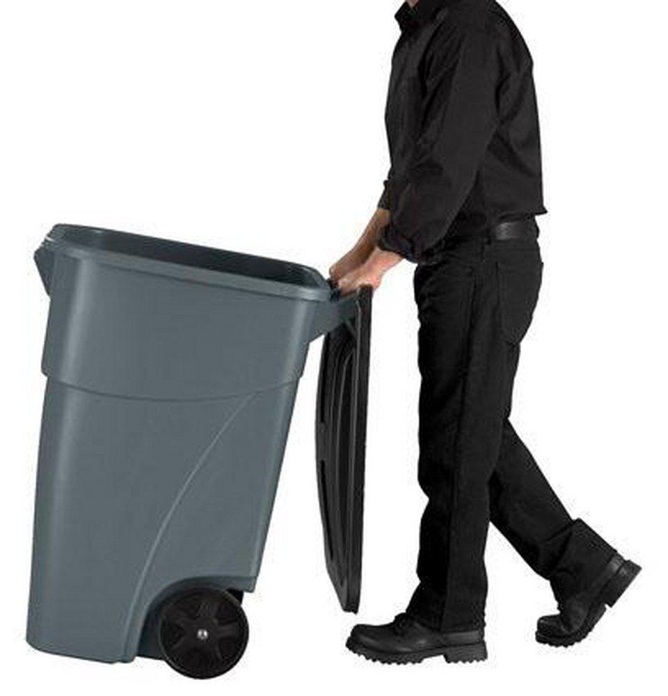 Rubbermaid Grey 39-29/50 x 30-2/25 in. Plastic Rollout Container in Grey 