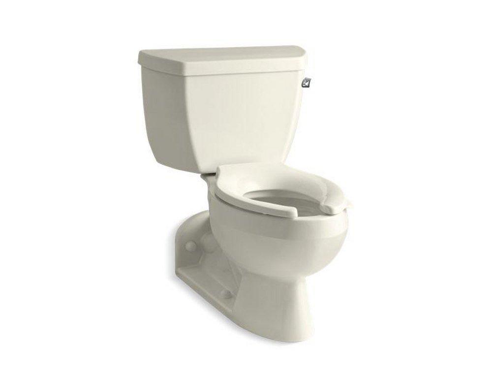 1.6 gpf Elongated Two Piece Toilet in Biscuit 