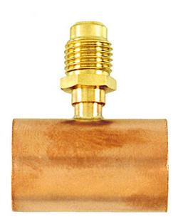 3/4 x 3/4 x 1/4 in. Brass Flare Reducing Valve Tee