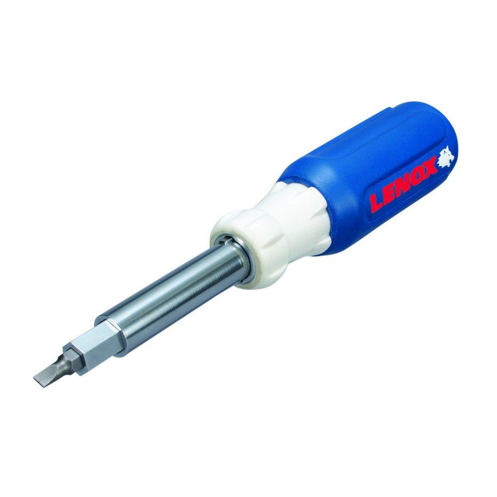 LENOX Blue Manual Non Magnetic Multi-bit 10 Piece Screwdriver 