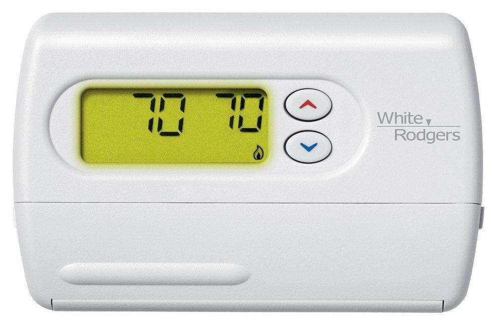 White-Rodgers White 1H/1C Non-programmable Thermostat 