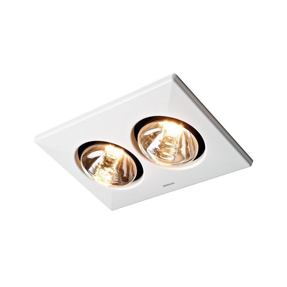 Broan White 2 Bulb Inner Core Heater With Light No Fan 