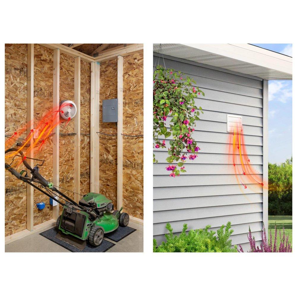 Broan White Bathroom Exhaust Fan in White 