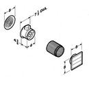 Broan White Bathroom Exhaust Fan in White 