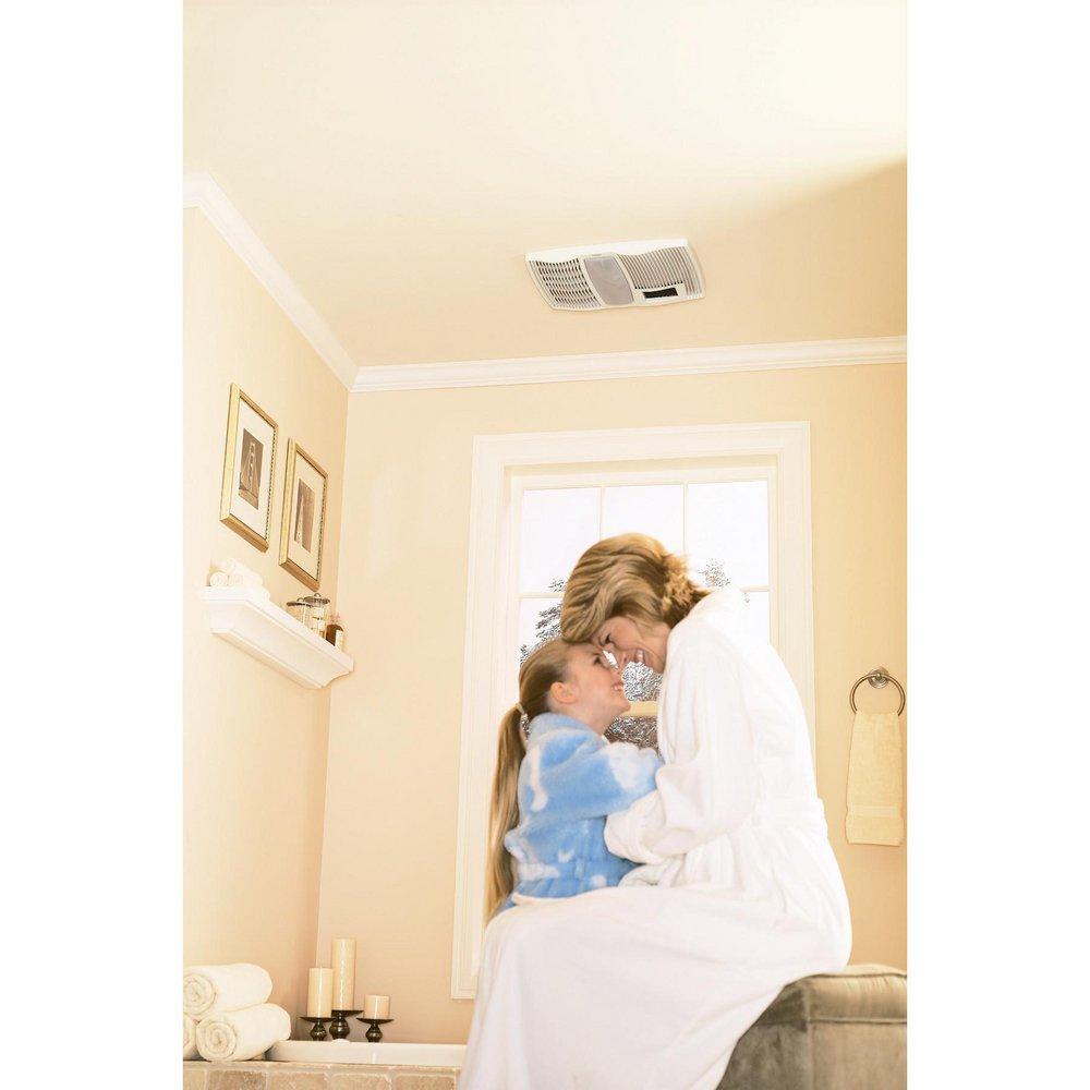 Broan White Bathroom Exhaust Fan in White 